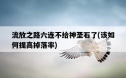 流放之路六連不給神圣石了，該如何提高掉落率