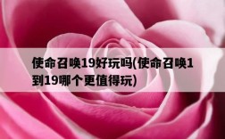 使命召喚19好玩嗎，使命召喚1到19哪個更值得玩