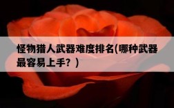 怪物獵人武器難度排名，哪種武器最容易上手？