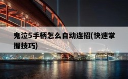 鬼泣5手柄怎么自動連招，快速掌握技巧