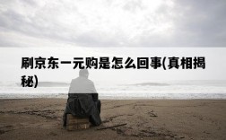 刷京東一元購是怎么回事，真相揭秘