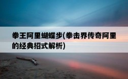 拳王阿里蝴蝶步，拳擊界傳奇阿里的經典招式解析