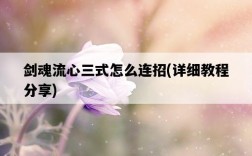 劍魂流心三式怎么連招，詳細教程分享