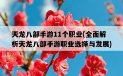 天龍八部手游11個職業，全面解析天龍八部手游職業選擇與發展