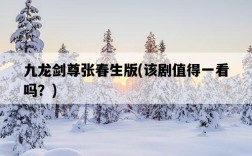 九龍劍尊張春生版，該劇值得一看嗎？