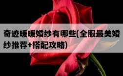 奇跡暖暖婚紗有哪些，全服最美婚紗推薦+搭配攻略