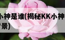 KK小神是誰，揭秘KK小神的身世背景