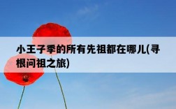 小王子季的所有先祖都在哪兒，尋根問祖之旅
