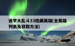 逃學大亂斗33隱藏英雄，全英雄列表及獲取方法