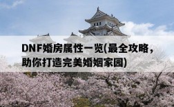 DNF婚房屬性一覽，最全攻略，助你打造完美婚姻家園