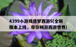 4399小游戲造夢西游5，全新版本上線，帶你暢游西游世界