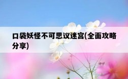 口袋妖怪不可思議迷宮，全面攻略分享