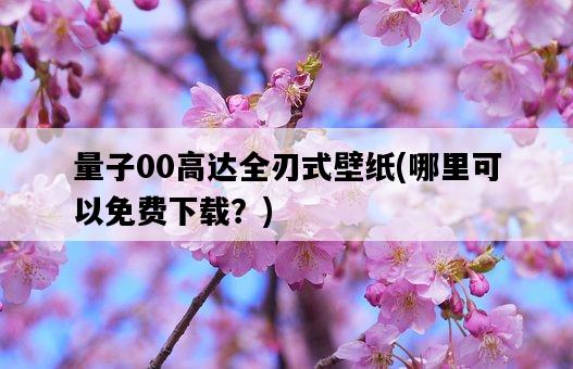 量子00高達全刃式壁紙，哪里可以免費下載？-圖1