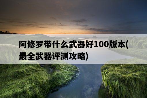 阿修羅帶什么武器好100版本，最全武器評測攻略-圖1