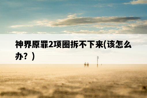 神界原罪2項圈拆不下來，該怎么辦？-圖1