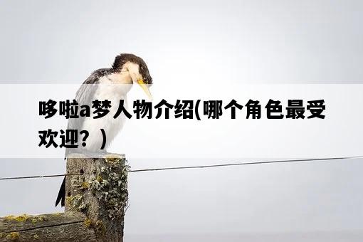 哆啦a夢人物介紹，哪個角色最受歡迎？-圖1