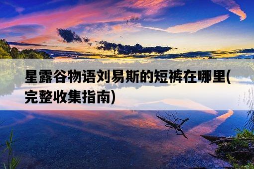 星露谷物語劉易斯的短褲在哪里，完整收集指南-圖1