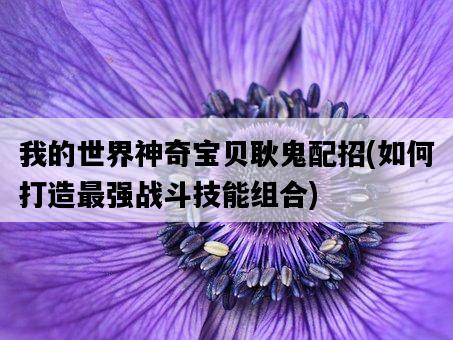 我的世界神奇寶貝耿鬼配招，如何打造最強戰斗技能組合-圖1