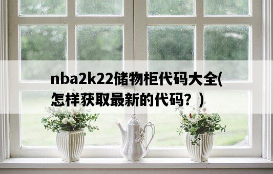 nba2k22儲物柜代碼大全，怎樣獲取最新的代碼？-圖1