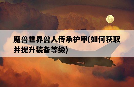 魔獸世界獸人傳承護甲，如何獲取并提升裝備等級-圖1