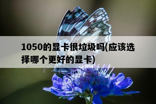 1050的顯卡很垃圾嗎，應該選擇哪個更好的顯卡-圖1