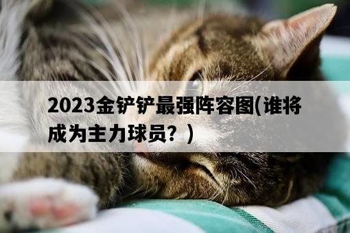 2023金鏟鏟最強陣容圖，誰將成為主力球員？-圖1