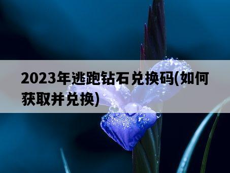 2023年逃跑鉆石兌換碼，如何獲取并兌換-圖1