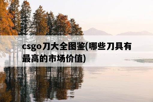 csgo刀大全圖鑒，哪些刀具有最高的市場價值-圖1