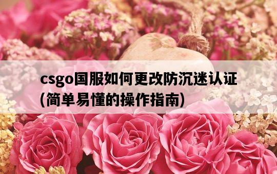 csgo國服如何更改防沉迷認證，簡單易懂的操作指南-圖1