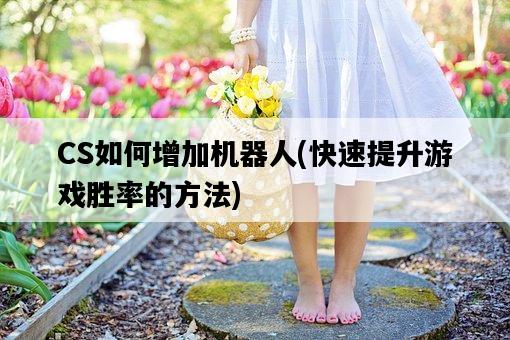 CS如何增加機器人，快速提升游戲勝率的方法-圖1
