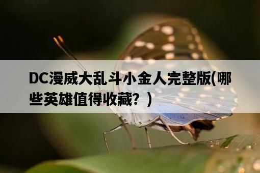 DC漫威大亂斗小金人完整版，哪些英雄值得收藏？-圖1