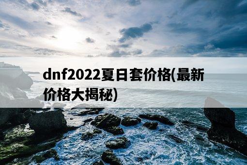 dnf2022夏日套價格，最新價格大揭秘-圖1
