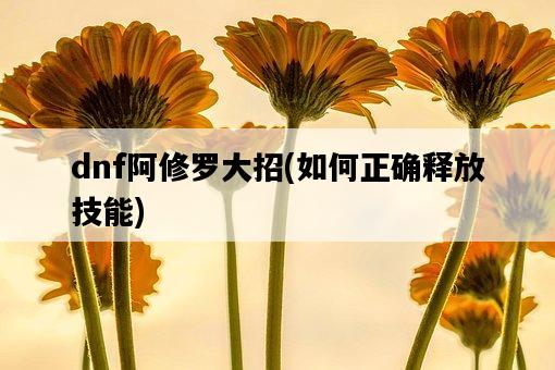 dnf阿修羅大招，如何正確釋放技能-圖1