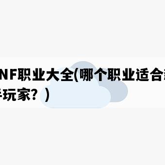 DNF職業大全，哪個職業適合新手玩家？-圖1