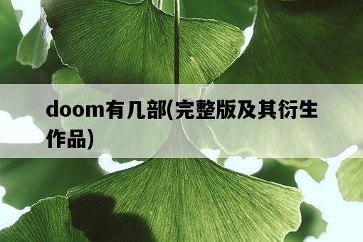 doom有幾部，完整版及其衍生作品-圖1