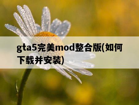 gta5完美mod整合版，如何下載并安裝-圖1