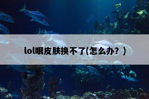 lol眼皮膚換不了，怎么辦？-圖1