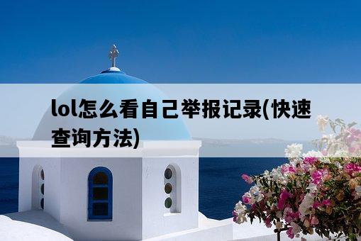 lol怎么看自己舉報記錄，快速查詢方法-圖1