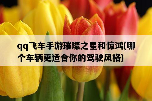 qq飛車手游璀璨之星和驚鴻，哪個車輛更適合你的駕駛風格-圖1
