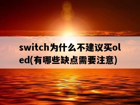 switch為什么不建議買oled，有哪些缺點需要注意-圖1