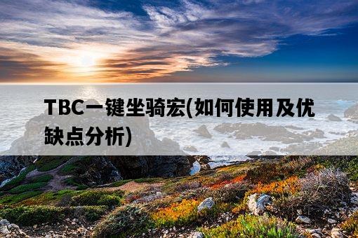 TBC一鍵坐騎宏，如何使用及優缺點分析-圖1