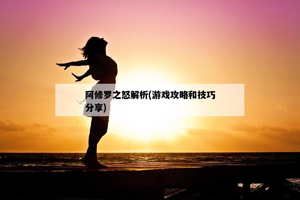 阿修羅之怒解析，游戲攻略和技巧分享-圖1