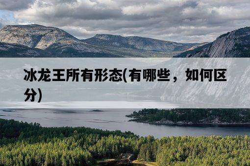 冰龍王所有形態，有哪些，如何區分-圖1