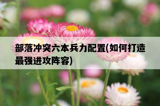 部落沖突六本兵力配置，如何打造最強進攻陣容-圖1