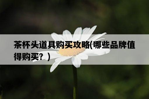 茶杯頭道具購買攻略，哪些品牌值得購買？-圖1