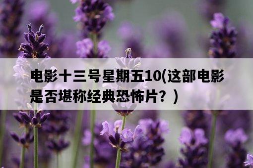 電影十三號星期五10，這部電影是否堪稱經典恐怖片？-圖1