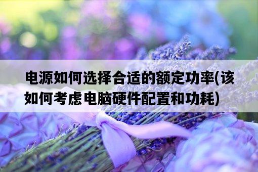 電源如何選擇合適的額定功率，該如何考慮電腦硬件配置和功耗-圖1