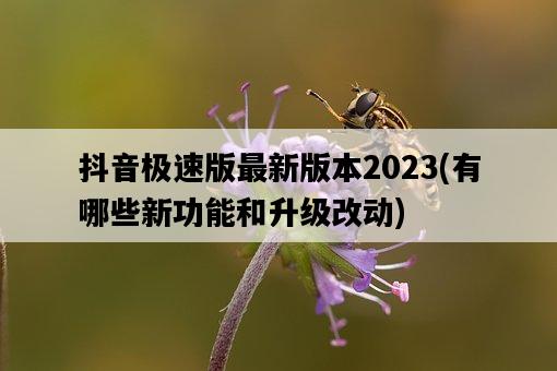 抖音極速版最新版本2023，有哪些新功能和升級改動-圖1