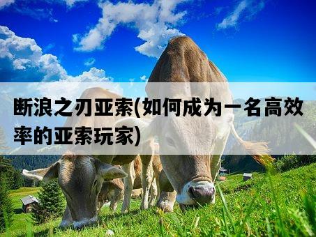 斷浪之刃亞索，如何成為一名高效率的亞索玩家-圖1