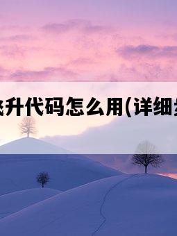 方舟飛升代碼怎么用，詳細步驟解析-圖1